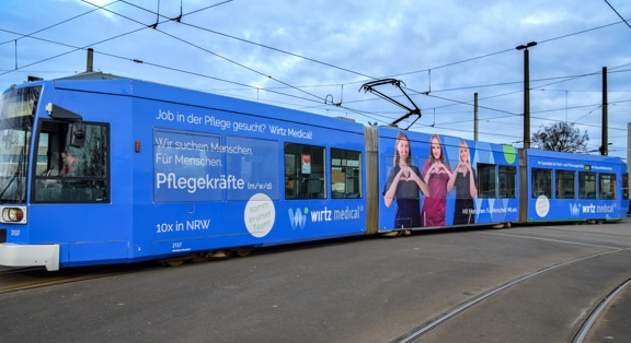 Wirtz Medical Straßenbahn Düsseldorf